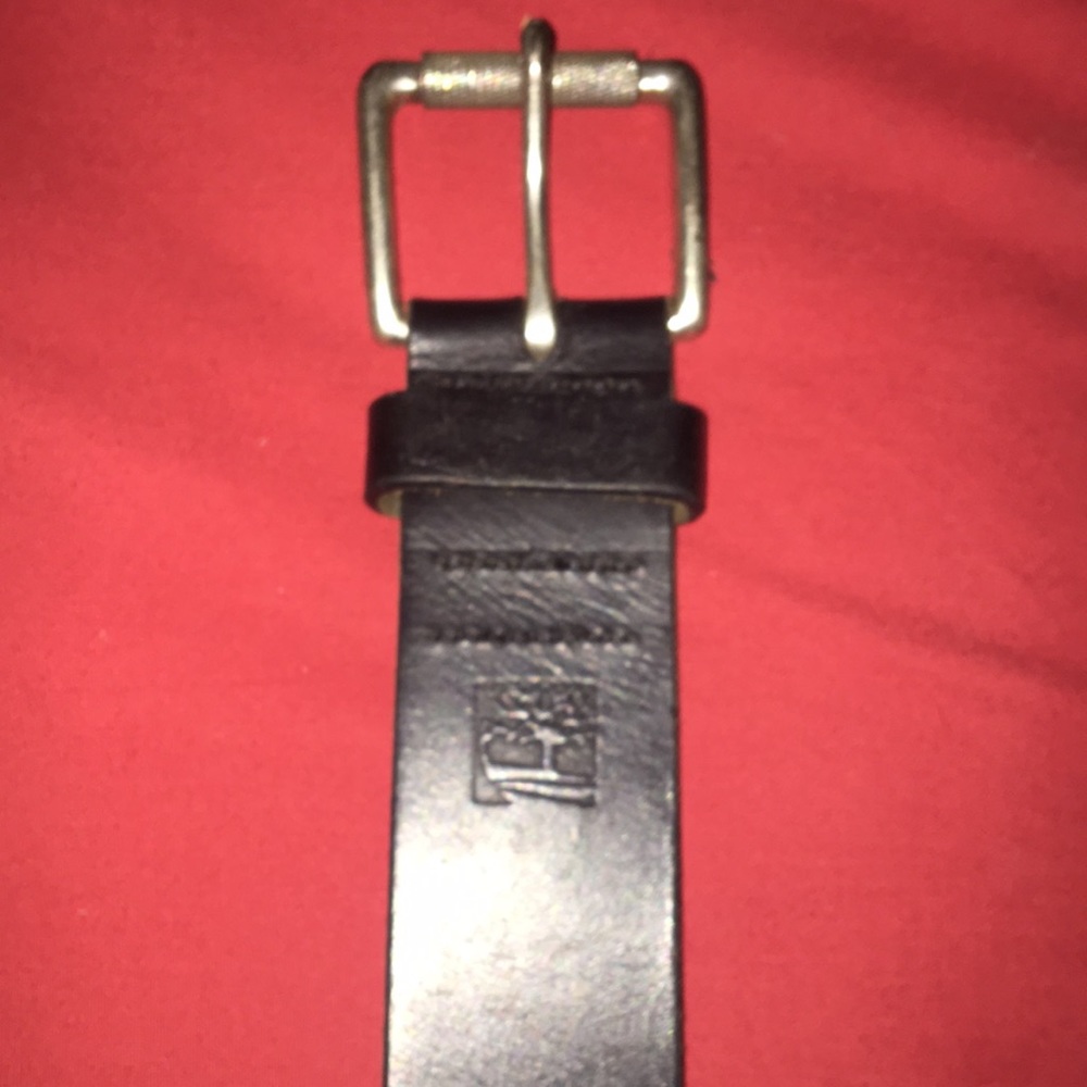 Black timberland belt
